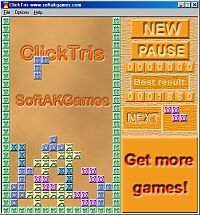 ClickTris is a classical tetris game.